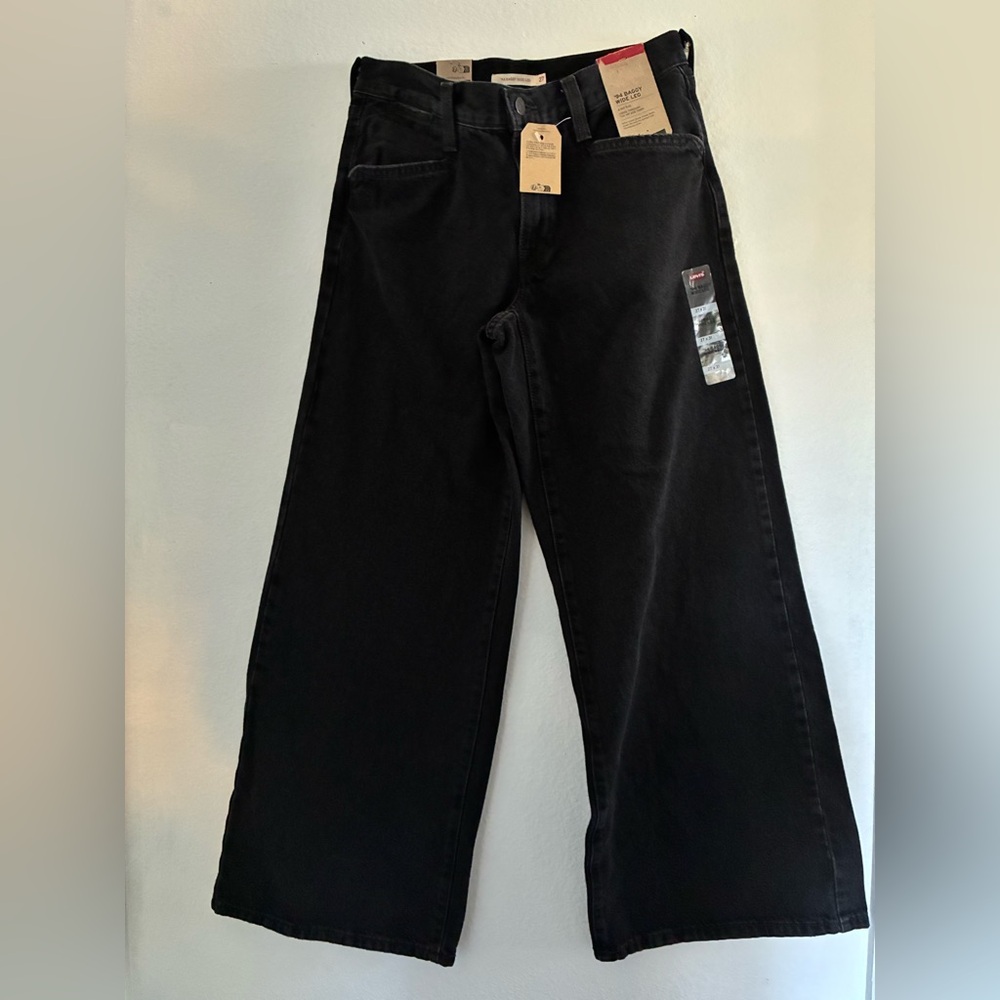 Levi's Women '94 Baggy Wide Leg Relaxed Fit Mid Rise Zip Fly Jeans